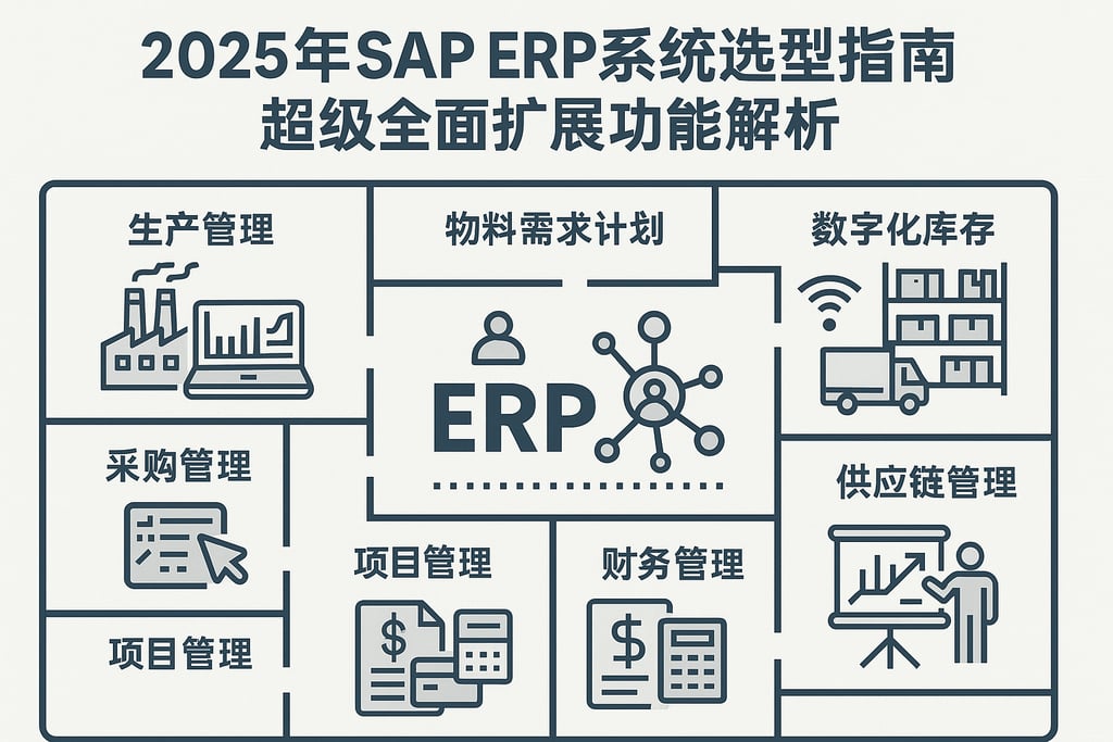 2025年SAP ERP系统选型指南，超级全面扩展功能解析
